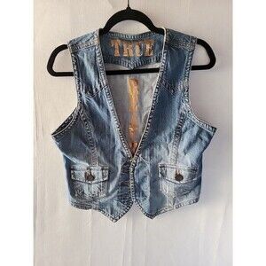 True Beauty Women's  Vest Vintage denim Size 11/12
